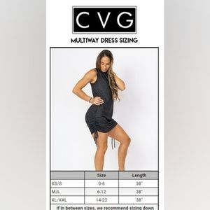 CVG Multiway Dress Black Leopard